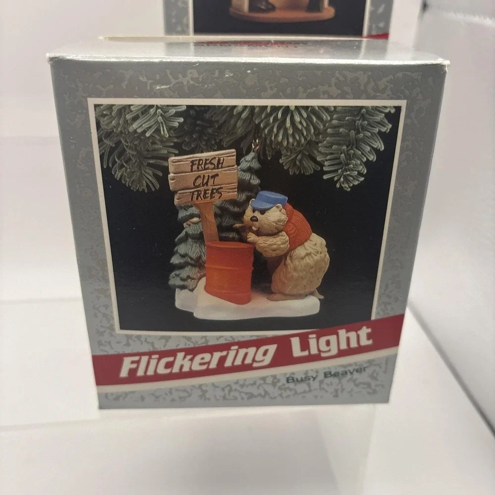 Vtg~Hallmark Ornaments~Lot of 5~Flickering/Lighted/Light & Motion/Light Motion M